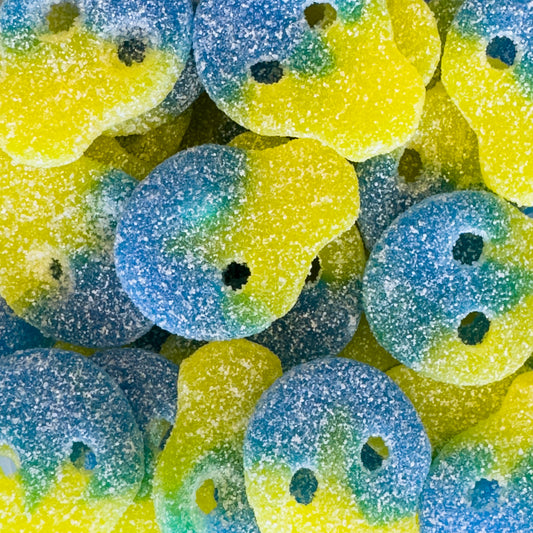 BUBS Veggie Blue & Yellow Sour Skull